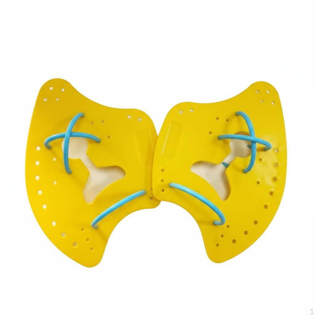 2 Pieces Axe Shaped Swim Paddles Improve Arm Strength Ergonomic Design Stroke Correction