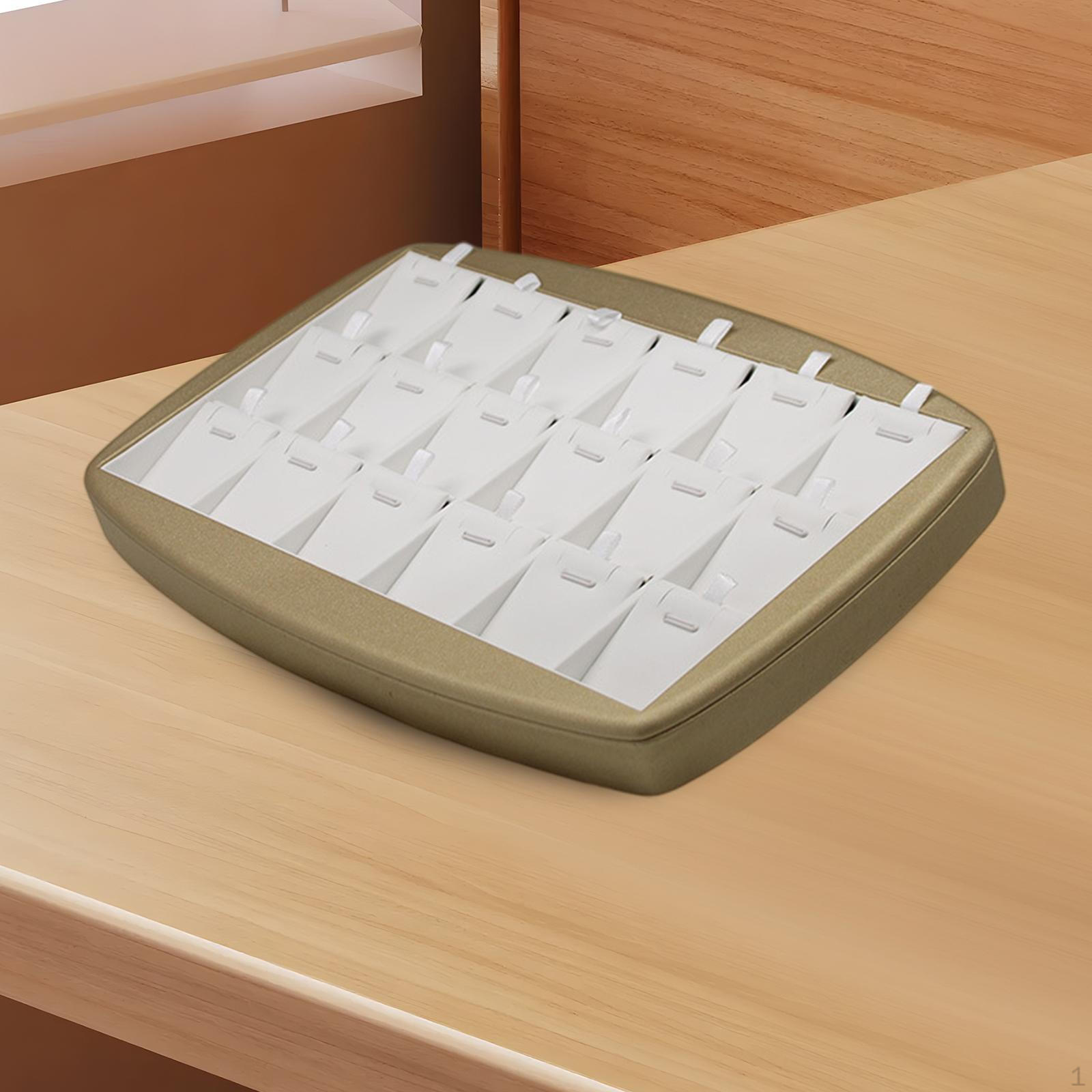 

Подставка для ювелирных изделий, органайзер для ювелирных изделий, 18 ячеек, контейнер для ожерелий большой емкости