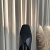 Französische Wildleder-Weichlederschuhe Herbst Neu Quadratische Spitze Einzelne Schuhe Retro Bequem Flacher Ausschnitt