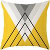 Nordic Yellow Gray Geometric Pillow Cover Home Decorative Pillows Geometry Deer Linen Pillow Case Cushion Cover Cojines Almofada