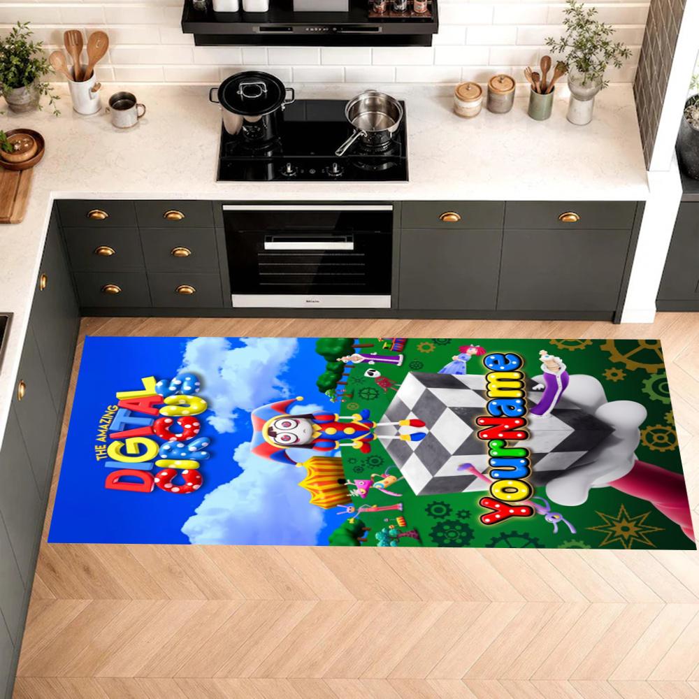 Digital Circus Customize Your Name Kitchen Rug Runner Rug Laundry Mat Hallway Entryway The Best Gift Choice