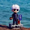 New 13cm Jujutsu Kaisen Geto Suguru Painted Gk Figure Chibi Statue Desk Car Decor Trendy Collectible Gift For Anime Fans