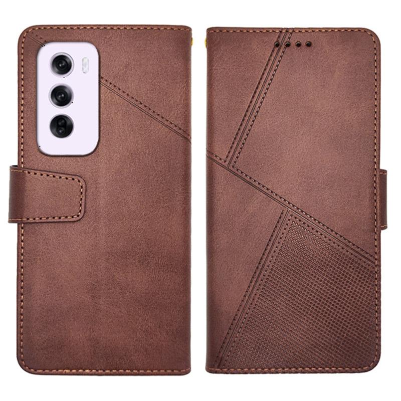 For Oppo Reno12 5G (Global) Wallet Phone Case Calf Texture Stand Leather Cover