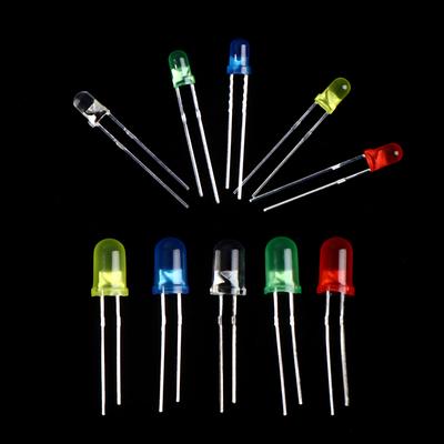 200 ks 3V 20mA farebných diód 3mm LED svetlo rôzny set pre DIY LED diódy sada diód