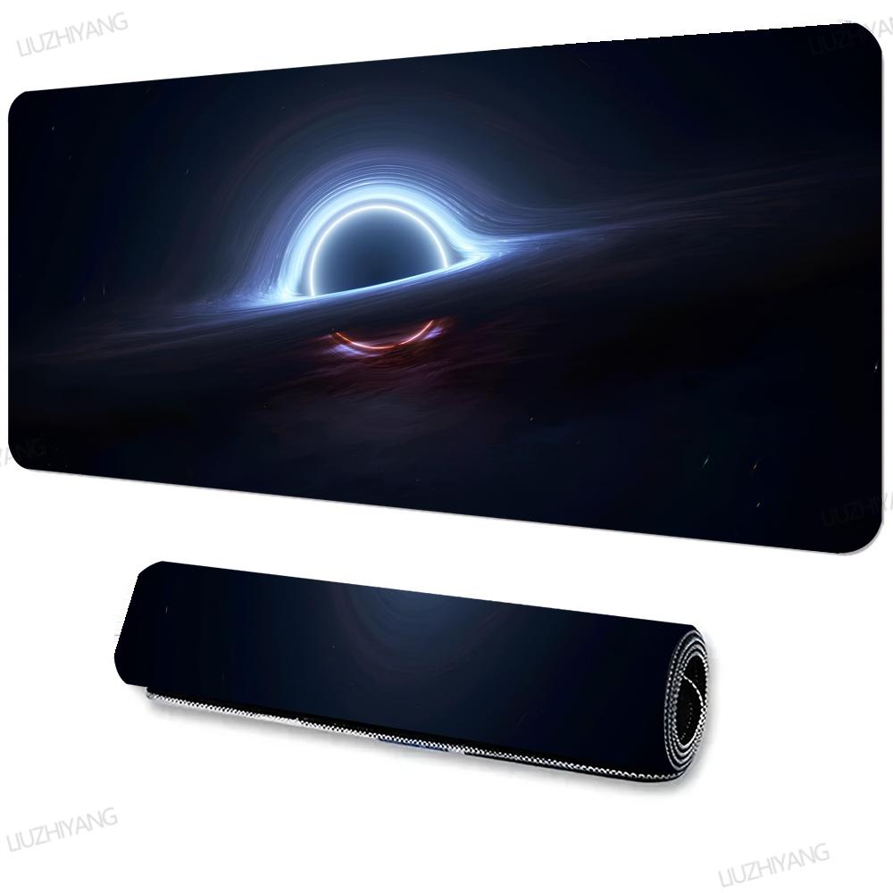 Cosmic Black Hole Mouse Pad XXL Large Anti-Slip Rubber Esport Gaming MousePad Durable Thick Seam Edge Office Gamer Long Desk Mat