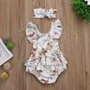 EmmababyNewborn Baby Girls Deer Print Romper Jumpsuit