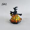 Halloween Ambient Lighting Witch/Ghost LED Lamp, Gothic Resin Ornament with Warm Light for Home Decor Decor, Desktop Spooky Night Party Glow Lamp