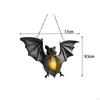 Halloween Lanterns LED Lights, Hanging Bat Ornament Figurine Statues Garden and Home Party Porch