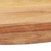 Dessus de table Bois solide Rond 25-27 mm 60 cm