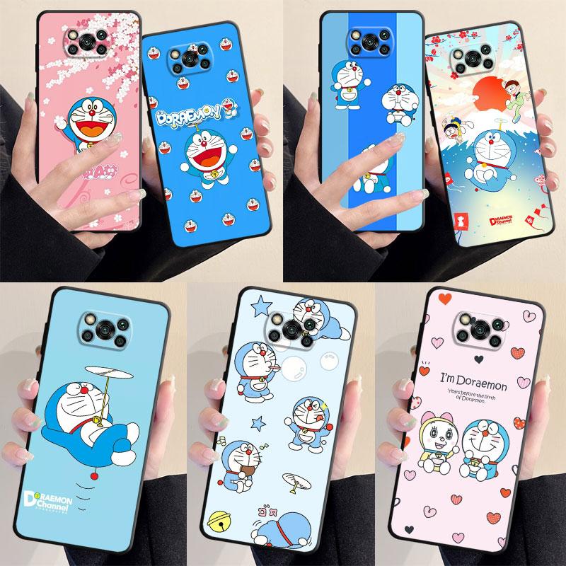 

Матовый чехол для Xiaomi Poco M3 F4 M4 5G F3 GT F1 X4 C40 X3 NFC X3 Pro M4 Pro F3 GT, мягкий чехол из ТПУ, милый чехол с рисунком Doraemon
