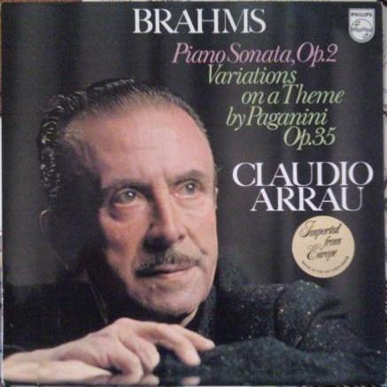 

LP Record JOHANNES BRAHMS - CLAUDIO ARRAU - Piano Sonata, Op. 2 / Variations On 9500066 Philips 1976 Netherland Classical Used