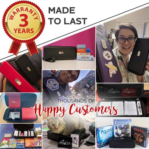 Quiver Time Teal Bolt Card Carrying Case - Durable Trading Card Storage Holder, Perfect for TCG Cards, MTG, and Deck Boxes, Includes Straps, Dividers,