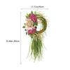 Artificial Hydrangea Wreath Home Decor Indoor Welcome Flower Vine Garland HangingFront Door Wedding Party