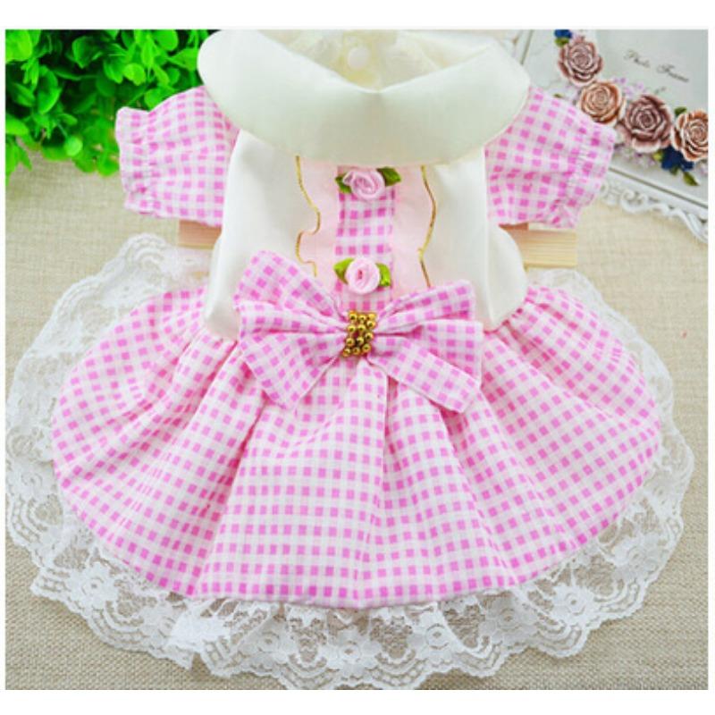 Hund Haustier Halter RöckeKatzenkleidung Westen Gestreifte Katzennetze Hundezubehör für Frühling und Sommer