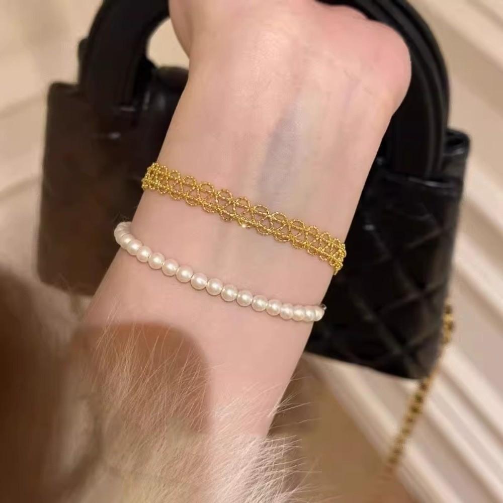 Elegant Metal Lace Bracelet Exquisite Metal Jewelry Creative Fashion Bracelet Fashion Jewelry