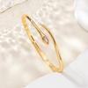 Curved Zircon Geometric Buckle Light Luxury High-end Temperament Versatile Women's Bracelet
