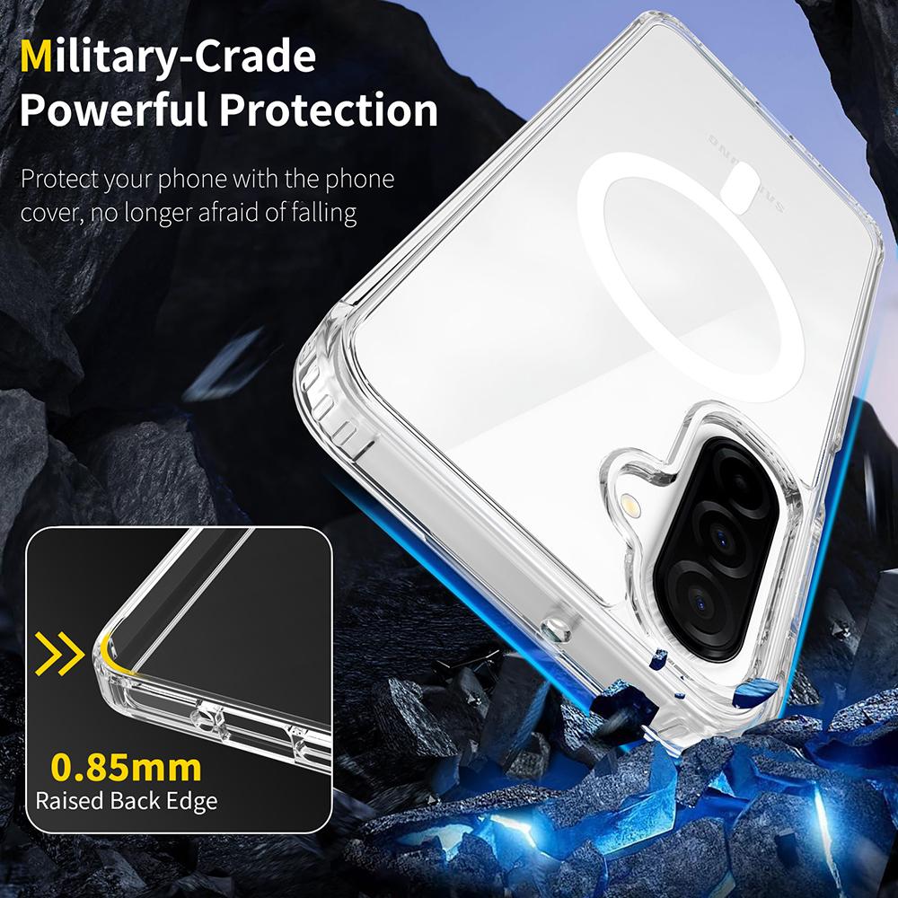 Magnetic Magsafe Case For Samsung A17 A56 A36 A26 A16 A55 A35 A15 A54 4g 5g Hybrid Hard Cover Clear Shockproof Soft Shell A 17