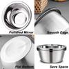 Grandes Gamelles pour Chiens en Acier Inoxydable Épaisses Métal Lisse Gamelles pour Nourriture et Eau