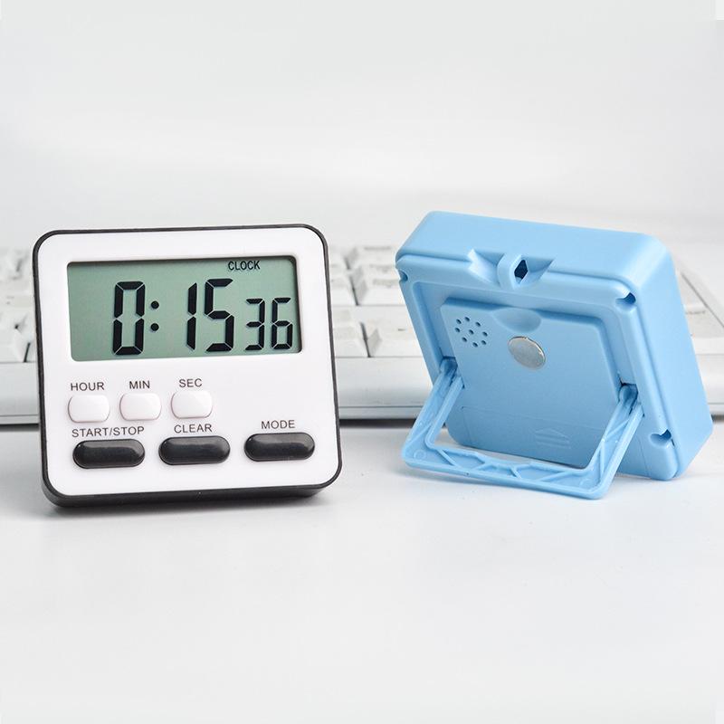 Customizable Kitchen Timer and Alarm Clock with Labeling Option for Students and Silent Mode