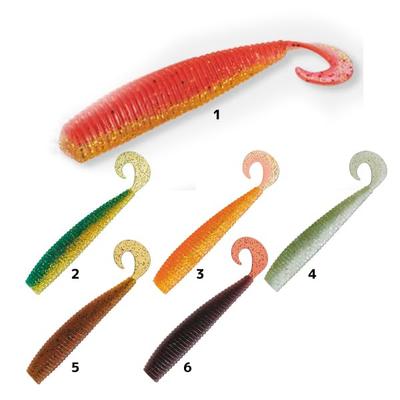 Valleyhill Bay Drive Dirt Curly 4-inch #5 Caramel Shrimp
