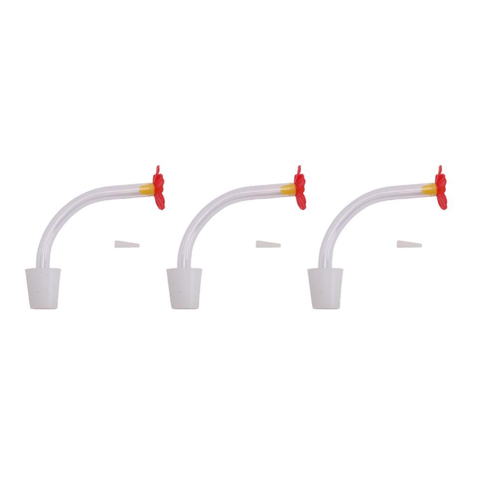 3PCS Rubber Stopper Floral Feeder Tubes ABS DIY Bird Feeder Tubes DIY Custom Feeders