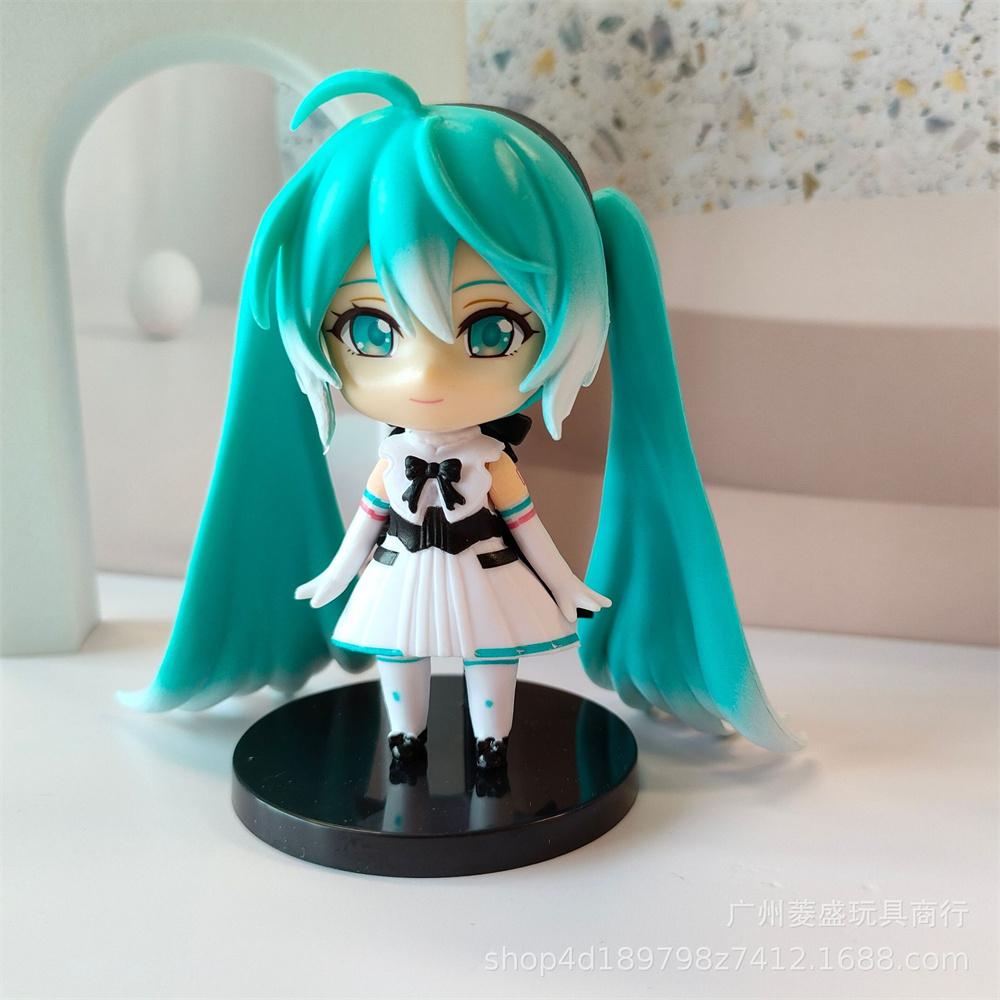 7cm 7style Random Hatsune Miku Virtual Singer Anime Action Figure 3D PVC Model Character Cosplay Accessories Cute Lovely Kids