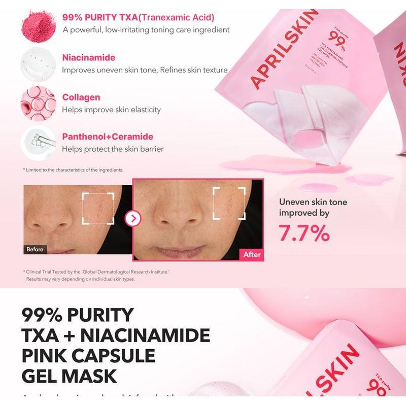 APRILSKIN - TXA Niacinamide Collagen 99 Capsule Gel Mask Set
