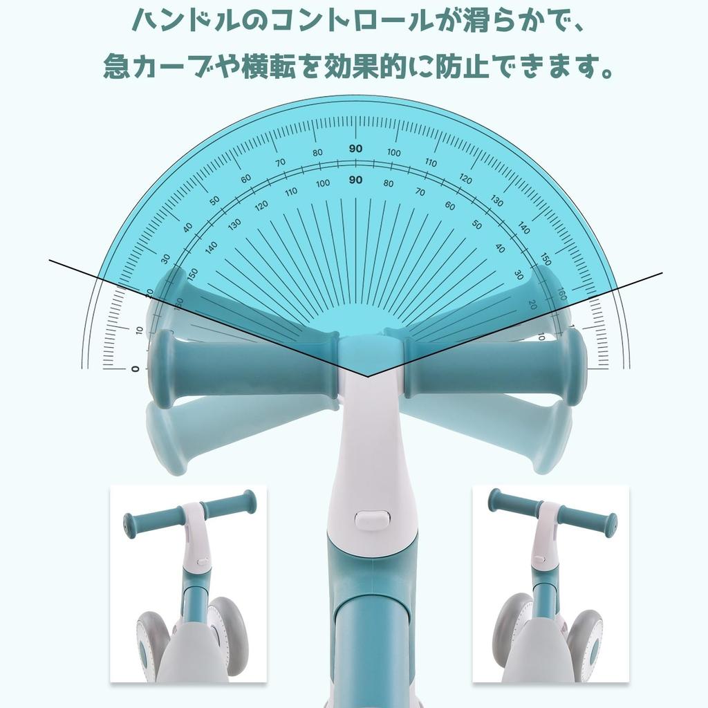 Goplus Pedal-less Tricycle Baby Bike Kids Bike Indoor Toddler Baby Girl Boy Mini Bike Cute Foldable Quiet Lightweight Core Training Christmas Birthday