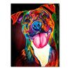 Colourful Abstract Dog Animal Print Canvas Painting Animal Posters and Prints Wall Pictures for Room Decoracion No Frame