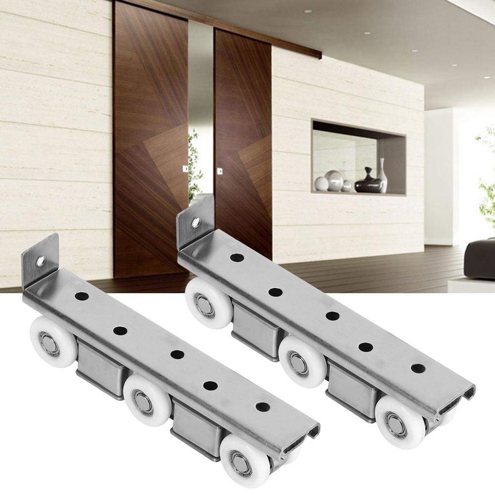

Household Solid Wood Door Mute Pulley Stainless Steel Sliding Door Roller Pulley Hanging Wheel