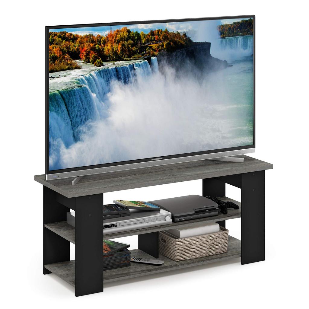 Furinno JAYA TV Stand French Oak Gray/Black