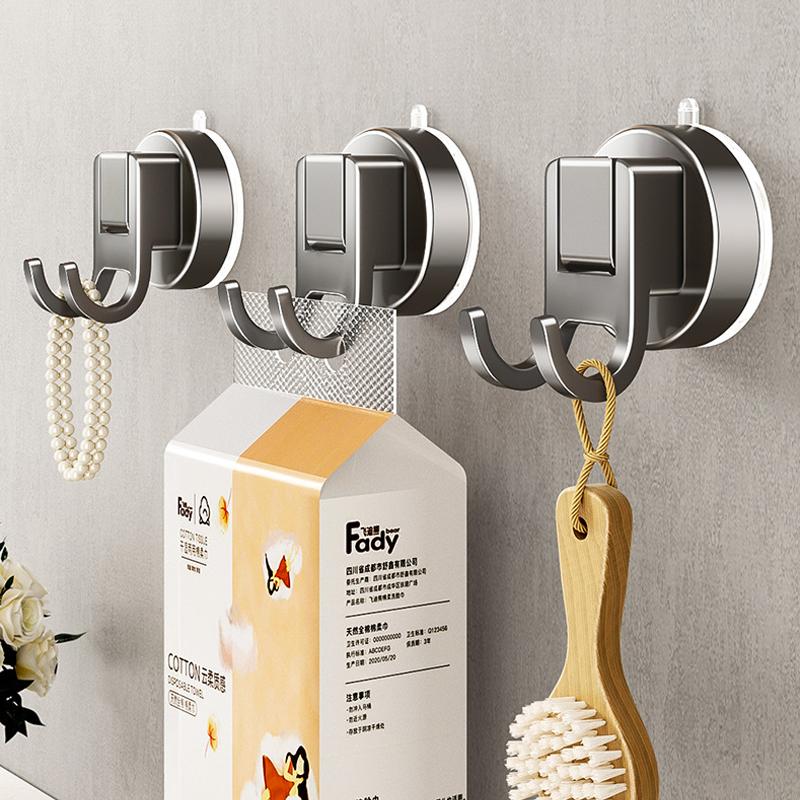 1/4 Stück Saugnapfhaken Wasserdicht Küche Badezimmer Bademantel Mantel Handtuch Haken Haken Wand Schlüssel Tasche Kleiderhaken Organizer Zubehör
