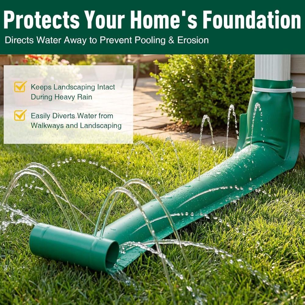 Prevent Erosion Gutter Rainwater Device Prevent Splash Garden Drainage Channel  Rainwater Drainage