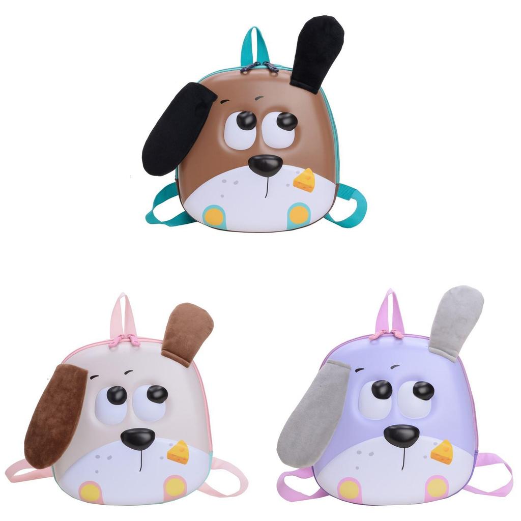 Cute Dog Childrens School Bag With Durable Nylon Material For Outdoor Use