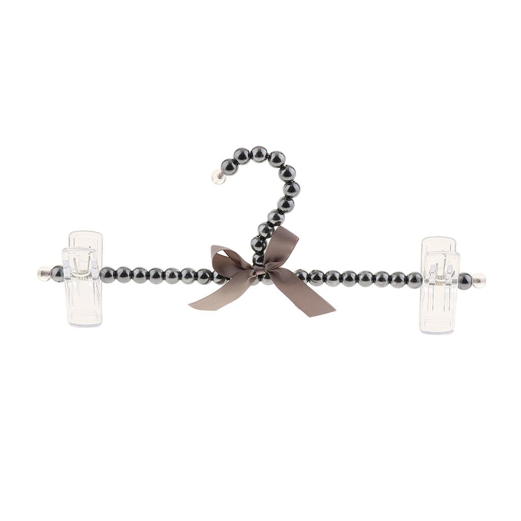 Plastic Pearl Decorative Hanger Clothing Accessory for Children Skirts Dresses and Wardrobe Organization
