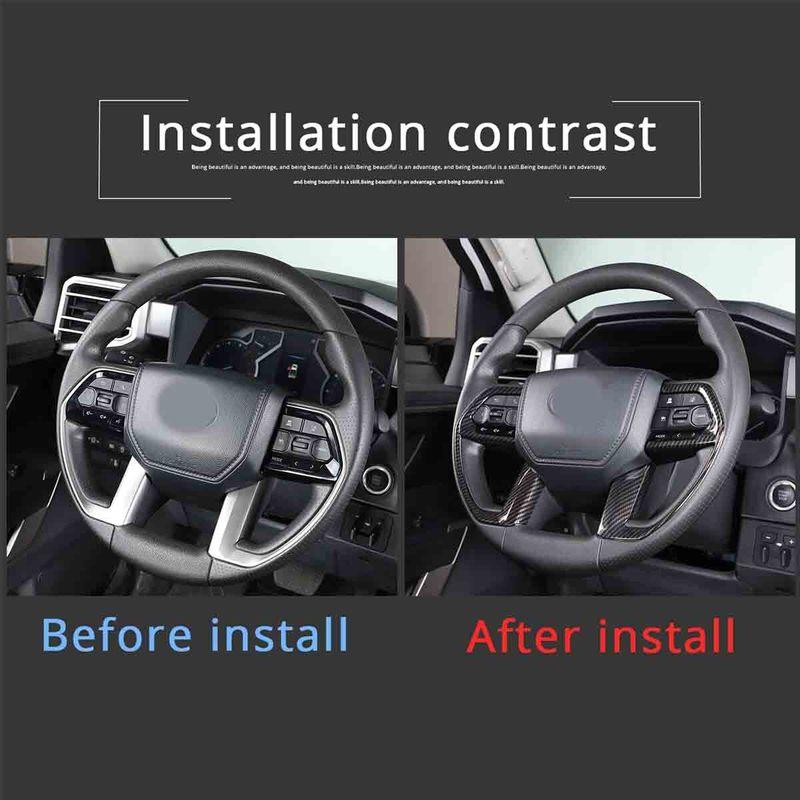 Car Steering Wheel Trim Button Decoration Frame ABS Cover Sticker Interior Accessories ForToyota Tacoma 2024 2025 /4Runner 2025