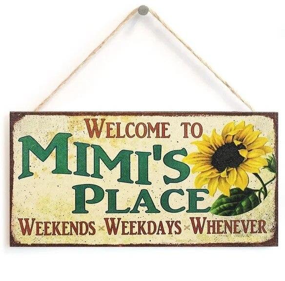 Sunflower Wooden Picture Board Mother's Day Gift Sunflower Decorative Signs Garden Decorations Wooden Wall Hangings