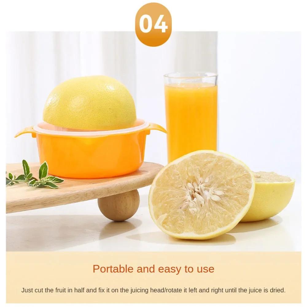 Portable Lemon Orange Manual Juicer Plastic Fruit Tool Kitchen Accessories Tool Citrus Manual Juicer