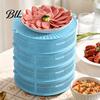 Meat Rack Stackable Mesh Food Cover with Lid Multi-Function Dome Vegetable for Vegetables Dumplings Seafood Space-Saving Kitchen Accessory Reusable