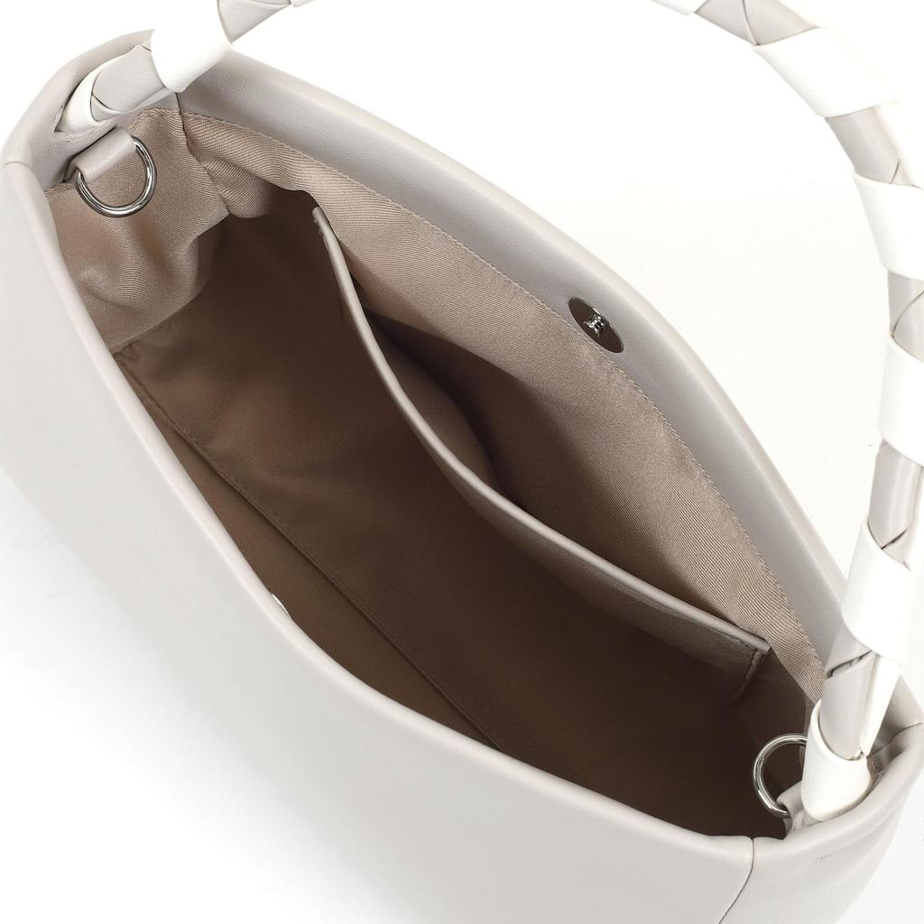 Kitamura Handwoven Design Light 82901 Y-1408 2-Way Handbag, Gray/Ivory,