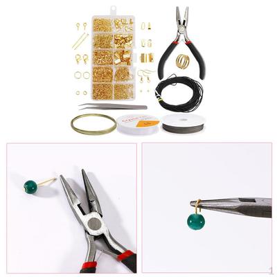 Findings Set DIY Bracelet Beading Wire Pliers Tools Supplies