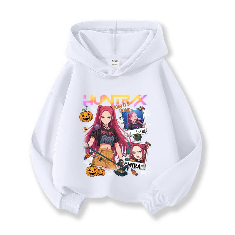 2025 KPop Demon Hunters Hoodie Fashion Sweatshirt Pullover Cute Long Sleeve Autumn Girls Cartoon Y2K Hoody Sportswear