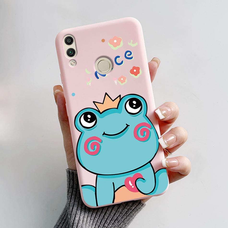 For Huawei Honor 8X Case Honor8X JSN-L22 JSN-L21 Bear Phone Case Soft TPU Cover Funda For Honor 8C BKK-L21 BKK-LX1 Honor8C Capa