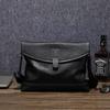 Genuine Leather Men's Large Capacity Crossbody Bag Premium Leather Leather Backpack Casual Horizontal Men's Shoulder Bag