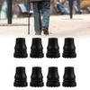 8Pcs Walking Hiking Stick Tip Protectors Trekking Poles Tip Replacement Feet Walking Stick Pad Buffers Easy to Install