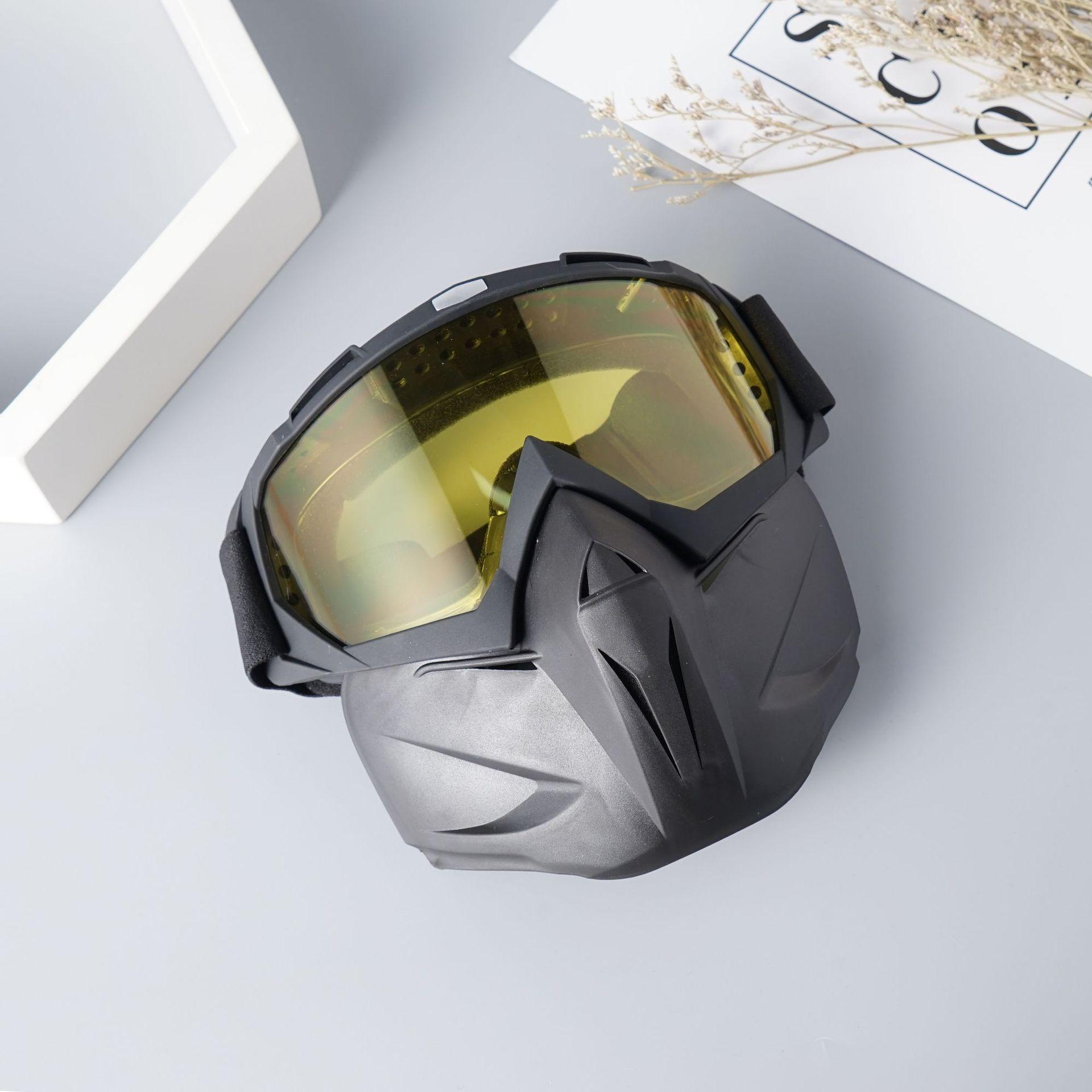 Motorcycle Personality Mask Outdoor CS Tactical Mask Motorcycle Off-Road Windshield Helmet Eyepiece