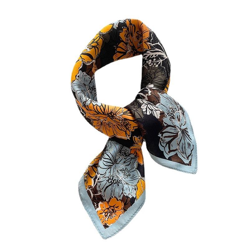 53 * 53 cm Mulberry Silk Lite firkantet skjerf Multifunksjonelt Profesjonell motedekorasjon Silkeskjerf for vår- og høstvarmesjal