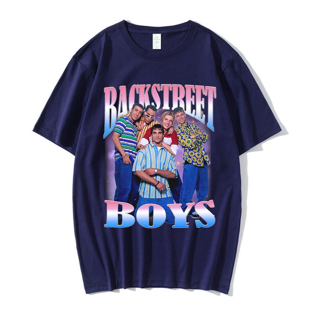 Backstreet Boys Graphic Print T-Shirt 90s Vintage Boy Band T Shirt Men's Women's Hip Hop Gothic Oversized T-Shirts Streetwear
