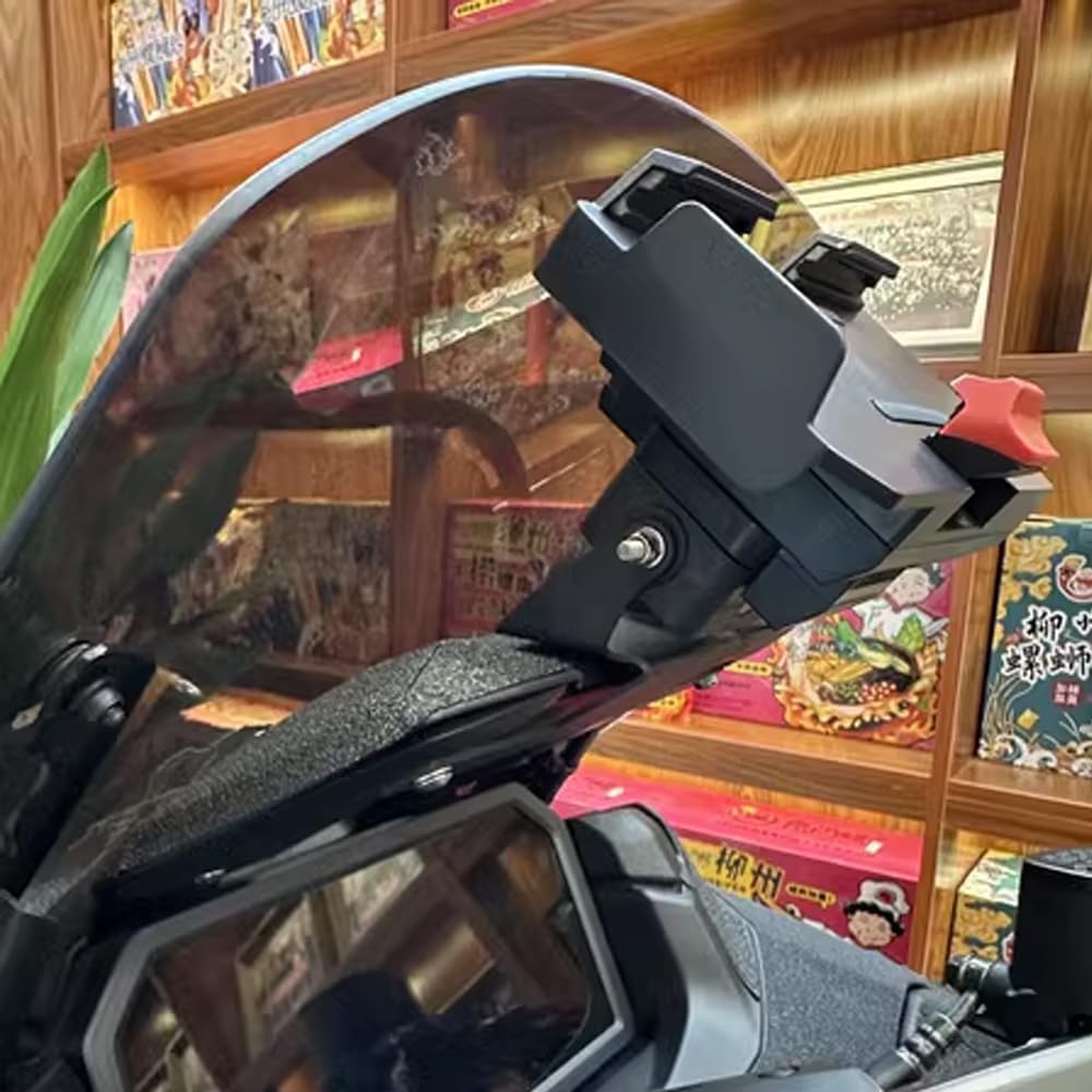 DOMOPAY Motorcycle GPS Smartphone Navigation Mount Bracket Adapter for TMAX 530 TMAX, T-MAX 560, TMAX530, 650, (2023, 2024, 2025)