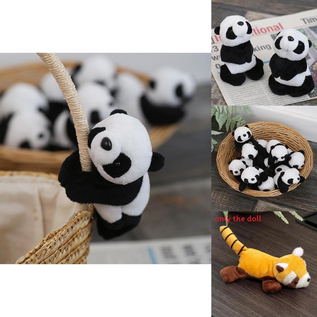 Panda Raccoon Plush Toy With Magnetic Attachment For Kids And Gifts